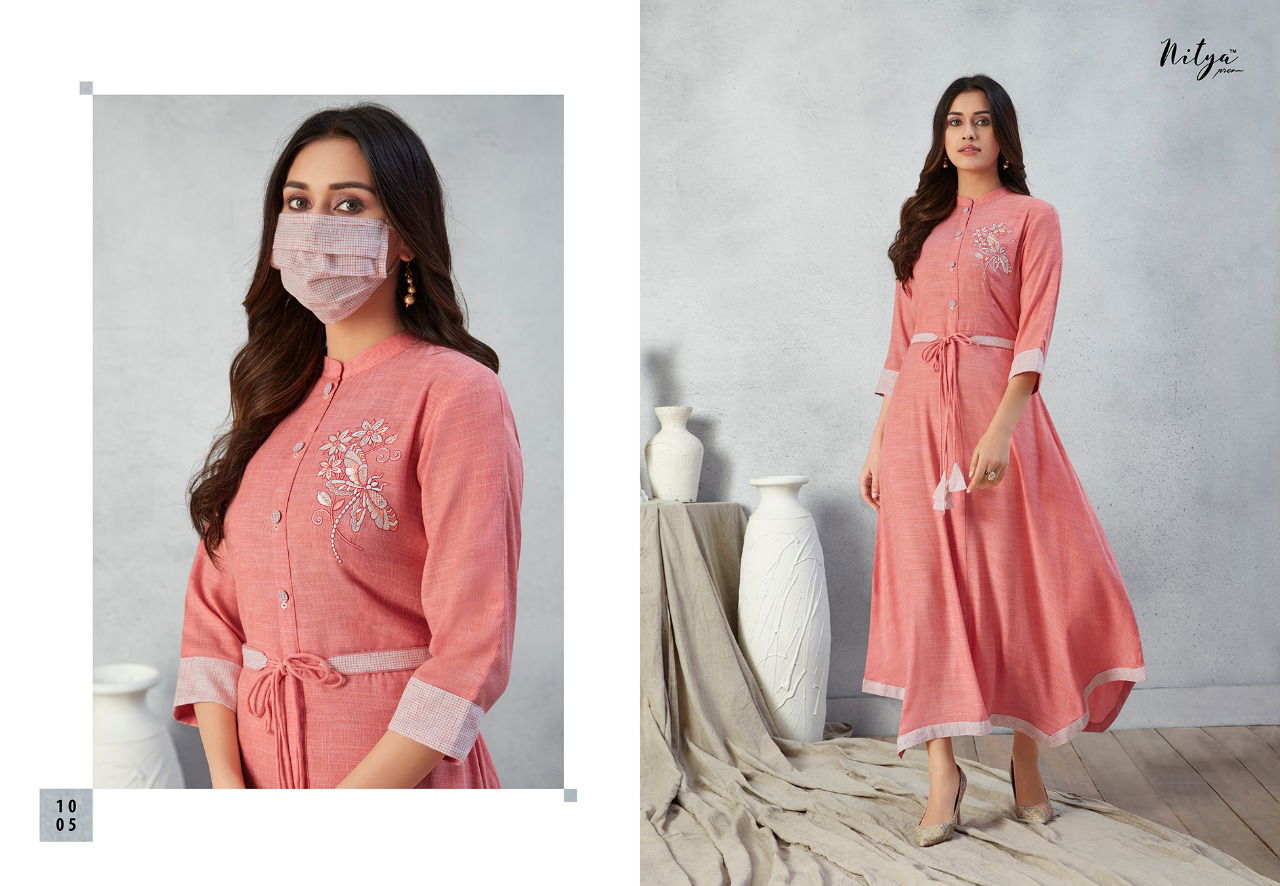 Prisha By LT Nitya Catchy Look Rayon Party Wear Kurti Catalog